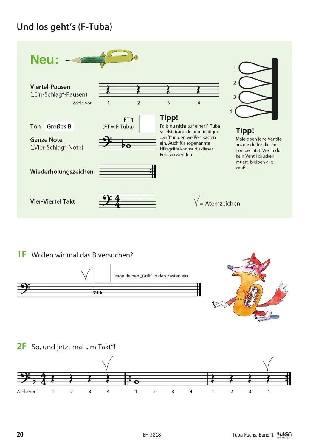 Bild: 9783866264274 | Tuba Fuchs Band 1 | Die geniale und spaßige Tubaschule | Taschenbuch