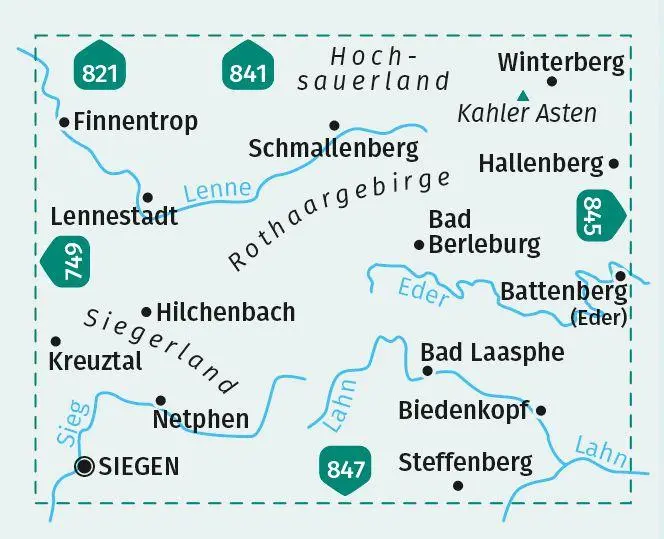 Bild: 9783991214274 | KOMPASS Wanderkarte 842 Sauerland Süd, Hochsauerland,...