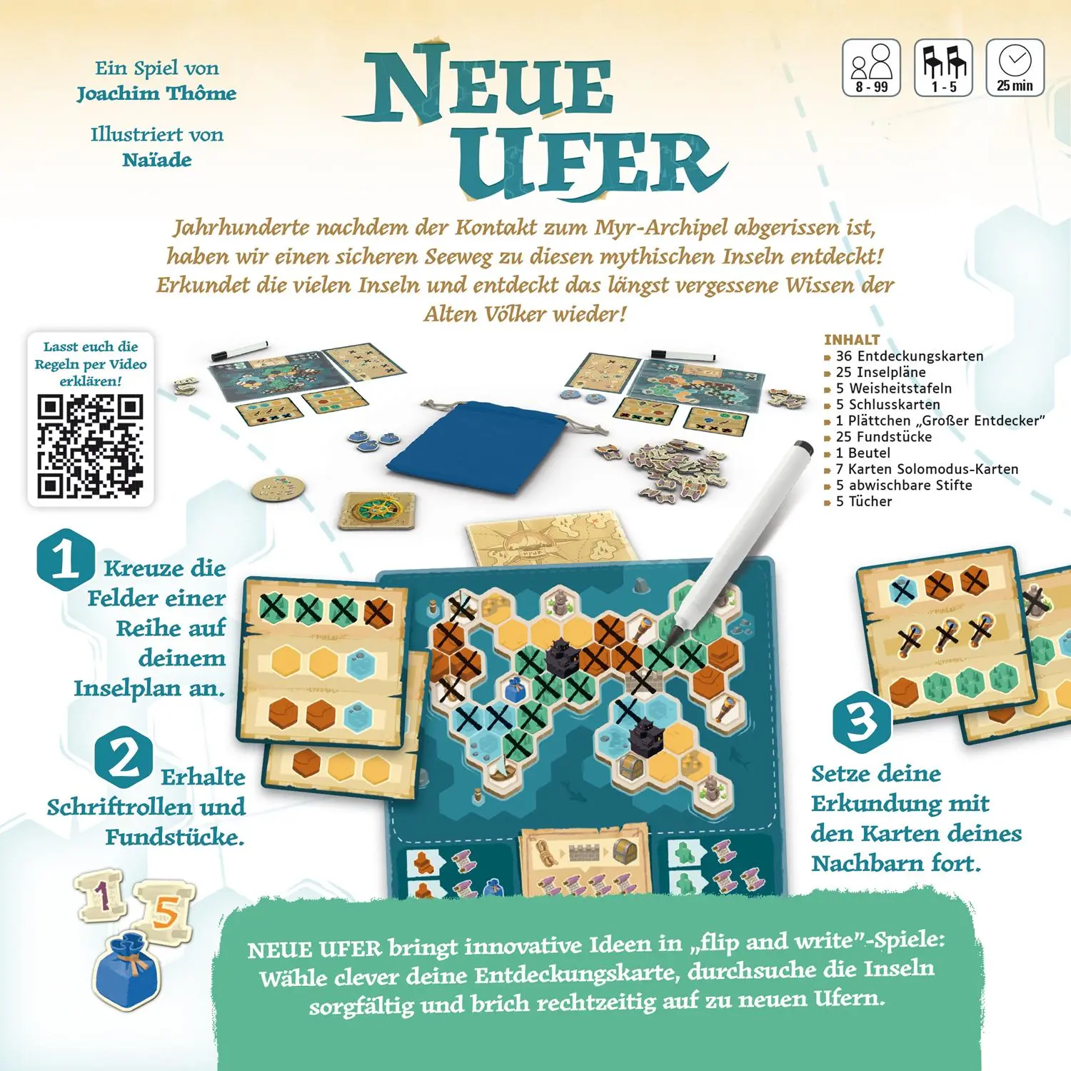 Bild: 4260071884374 | Neue Ufer | Joachim Thome | Spiel | 884374 | Deutsch | 2025 | HUCH!
