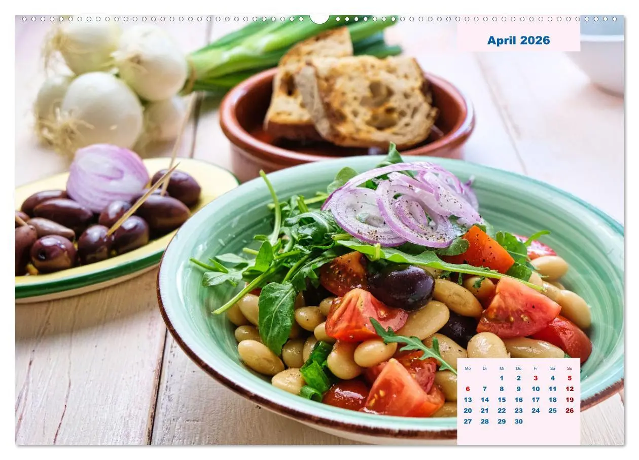 Bild: 9783457524374 | Küchenkalender Vegetarisch für Genießer 2026 (hochwertiger Premium...