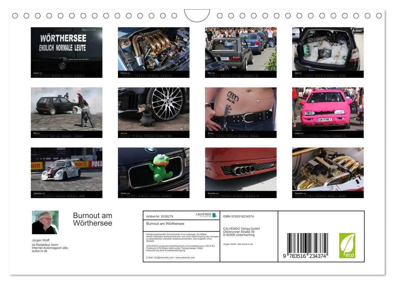 Bild: 9783516234374 | Burnout am Wörthersee (Wandkalender 2026 DIN A4 quer), CALVENDO...