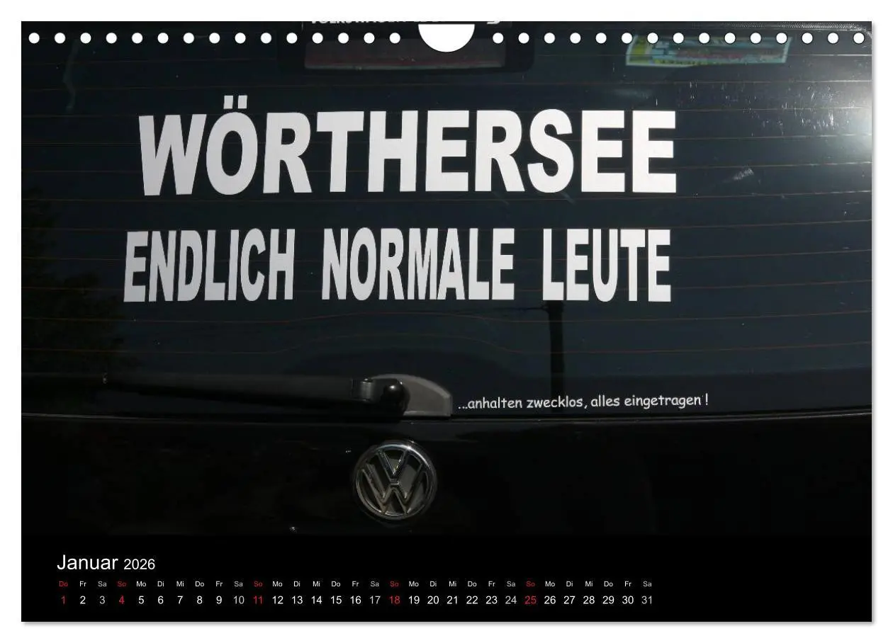 Bild: 9783516234374 | Burnout am Wörthersee (Wandkalender 2026 DIN A4 quer), CALVENDO...