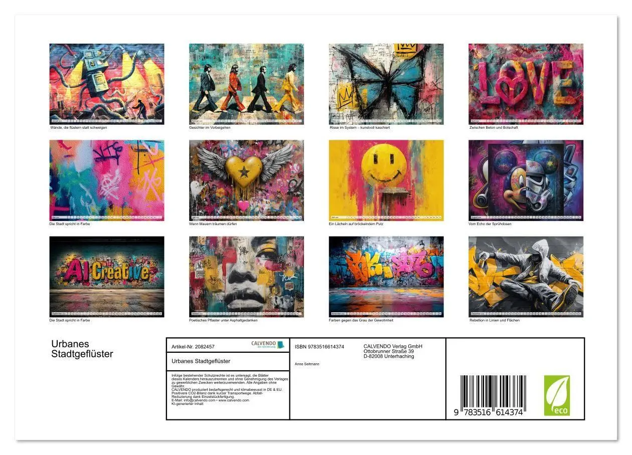 Bild: 9783516614374 | Urbanes Stadtgeflüster (Wandkalender 2026 DIN A4 quer), CALVENDO...