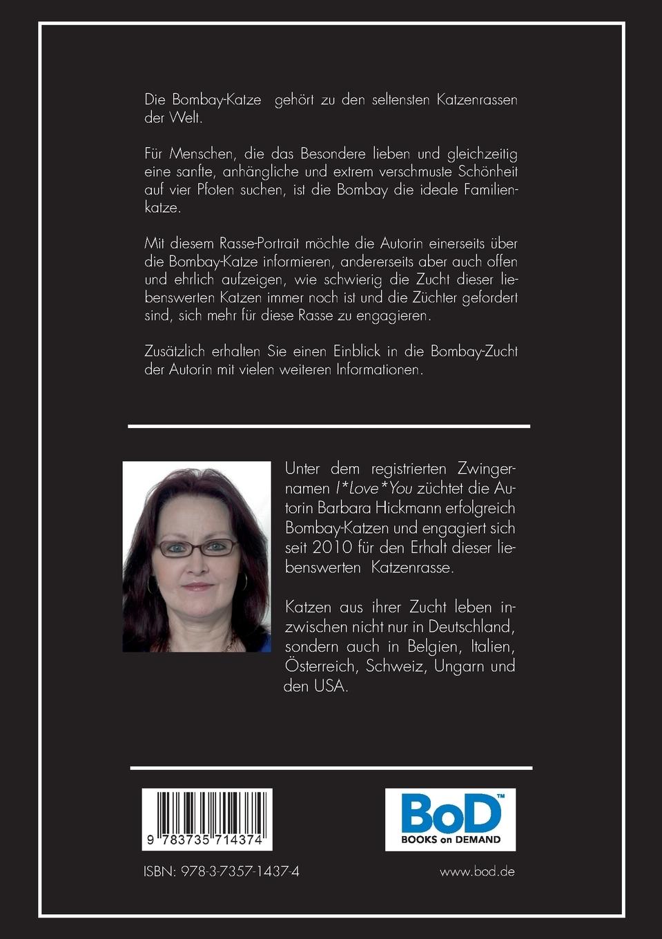 Rückseite: 9783735714374 | Die Bombay-Katze | Ein Rasseportrait | Barbara Hickmann | Taschenbuch