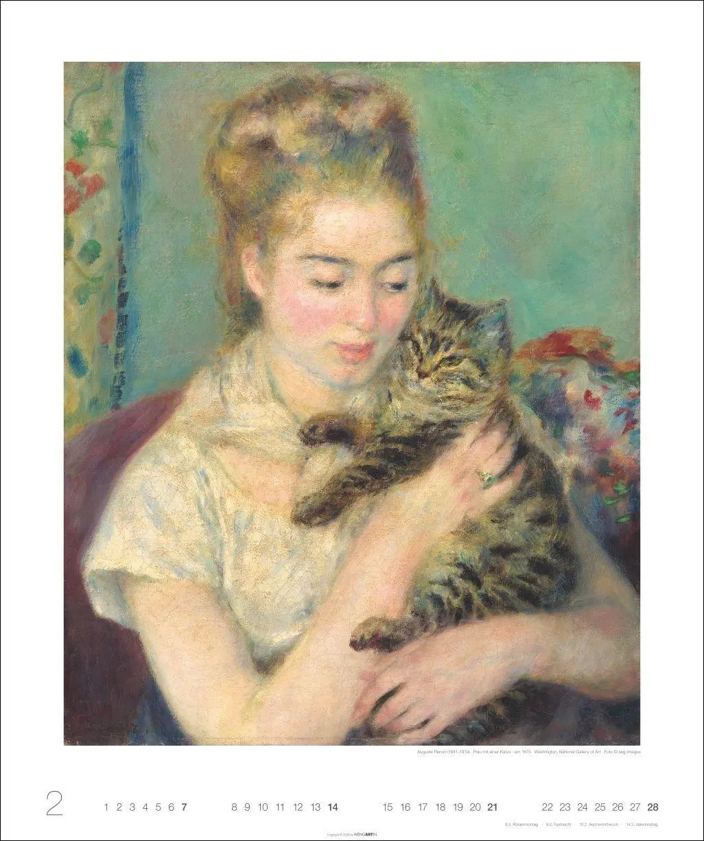 Bild: 9783839904374 | Katzen in der Kunst Edition Kalender 2027 | Marc | Kalender | 14 S.
