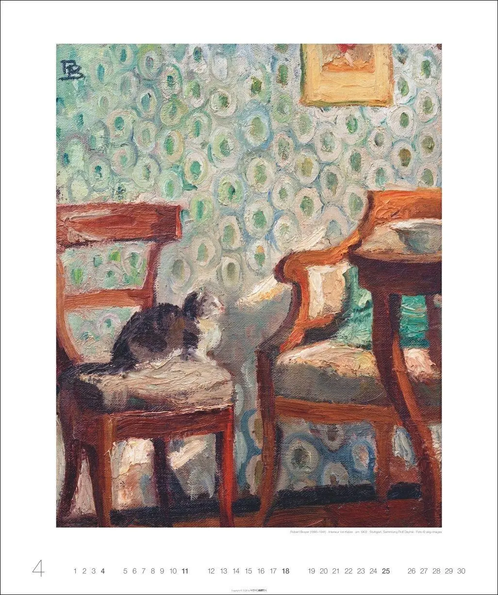 Bild: 9783839904374 | Katzen in der Kunst Edition Kalender 2027 | Marc | Kalender | 14 S.