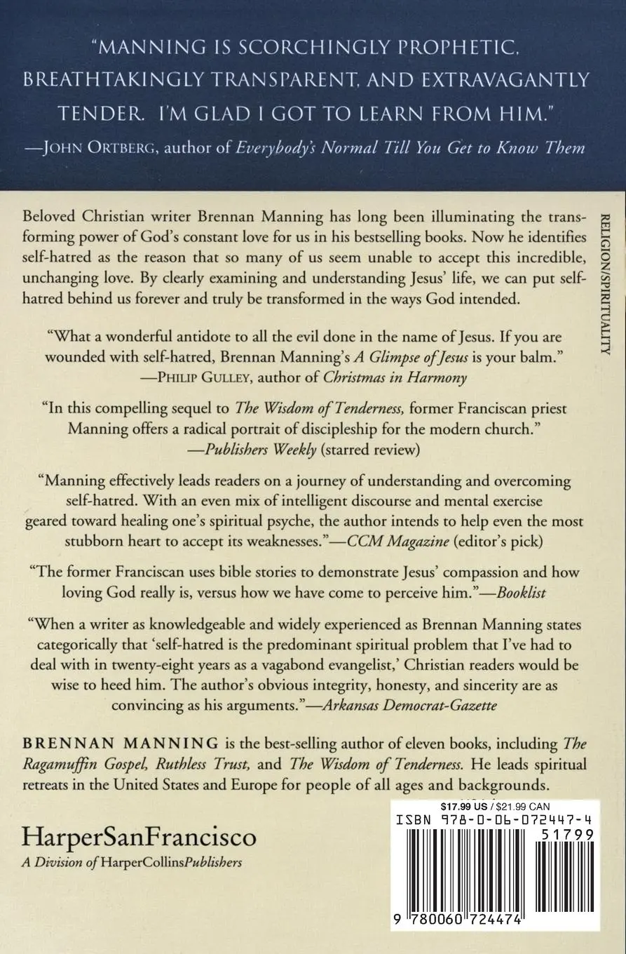 Rückseite: 9780060724474 | A Glimpse of Jesus | The Stranger to Self-Hatred | Brennan Manning