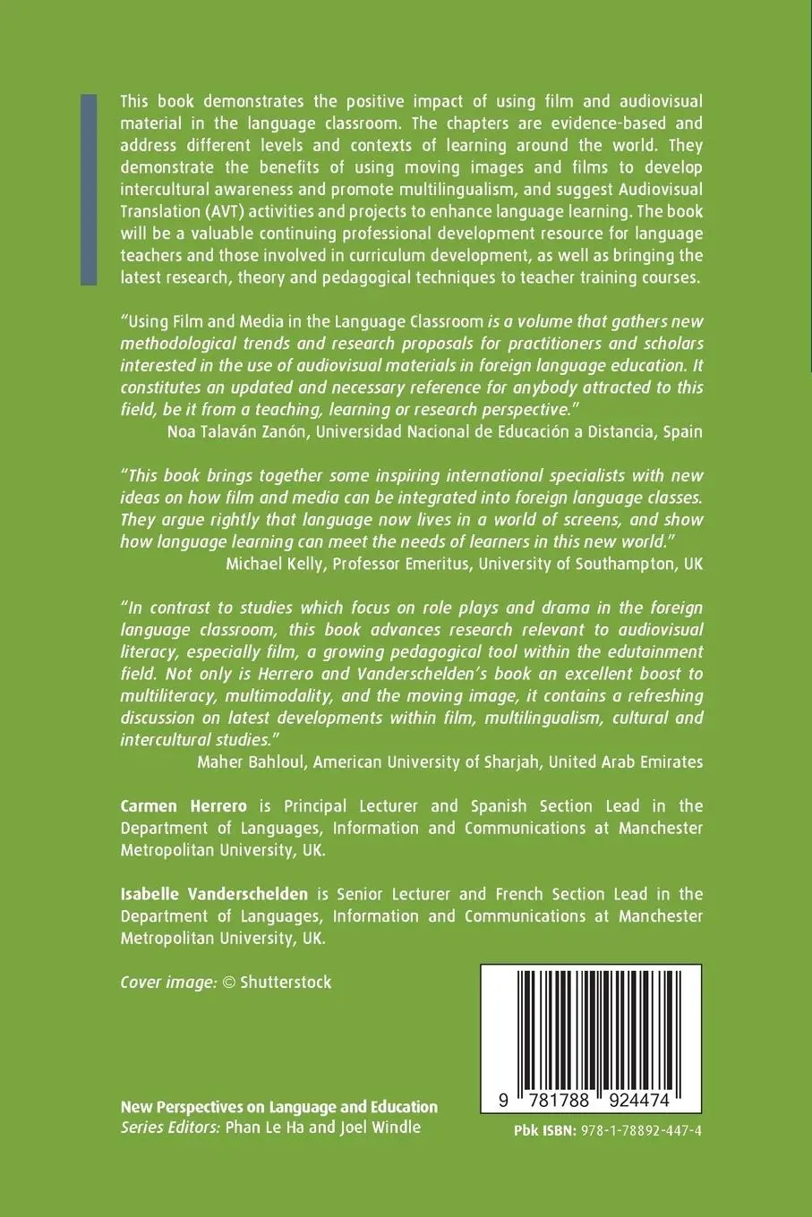 Rückseite: 9781788924474 | Using Film and Media in the Language Classroom | Herrero (u. a.)