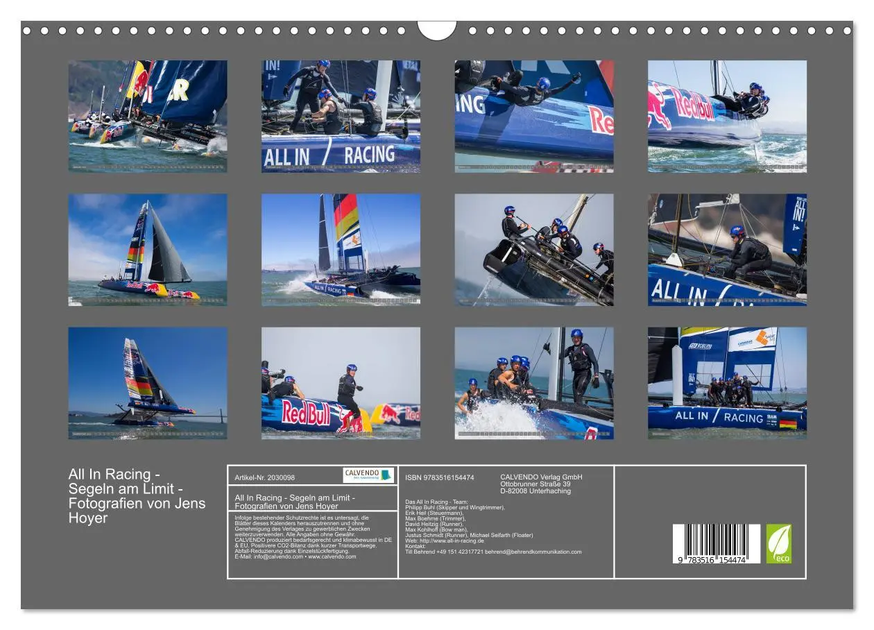 Bild: 9783516154474 | All In Racing - Segeln am Limit - Fotografien von Jens Hoyer...