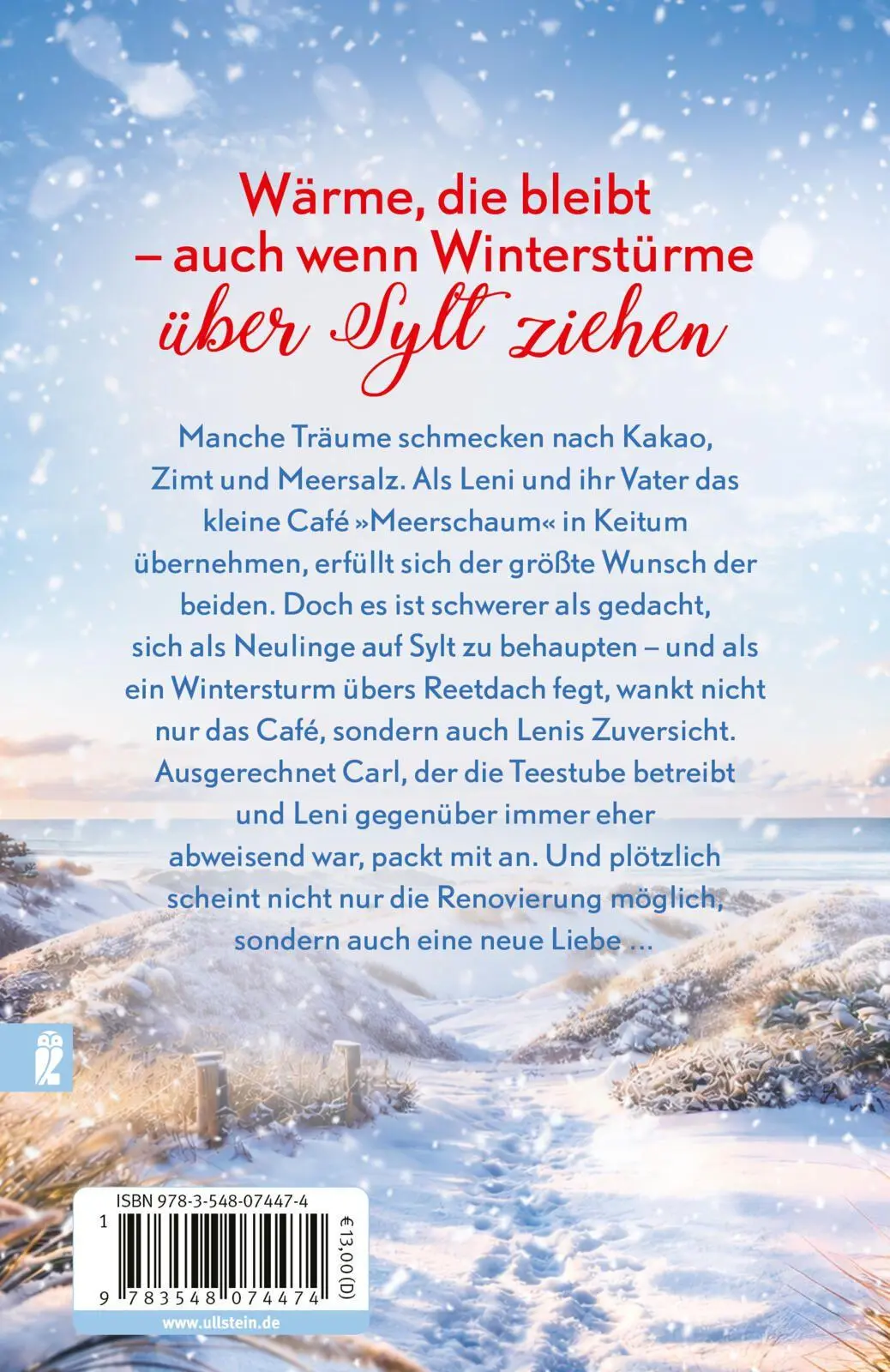 Autor: 9783548074474 | Winterglitzern im kleinen Schokoladencafé am Meer | Ein Sylt-Roman