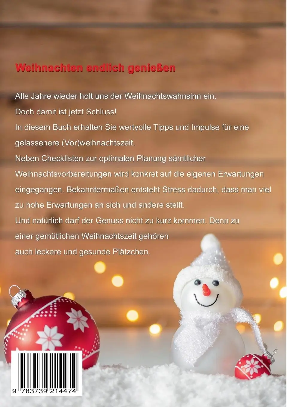 Rückseite: 9783739214474 | Weihnachten endlich genießen | Birgit Terletzki (u. a.) | Taschenbuch