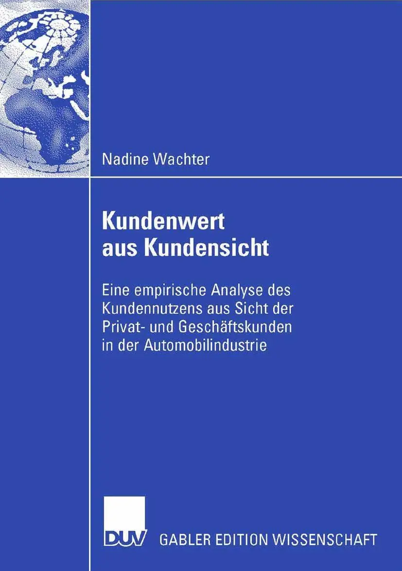 Cover: 9783835004474 | Kundenwert aus Kundensicht | Nadine Wachter | Taschenbuch | xxiii