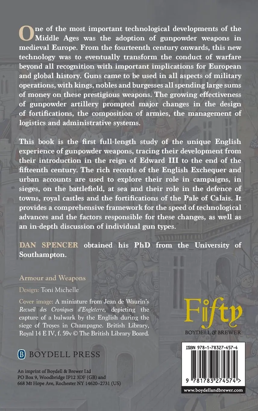 Rückseite: 9781783274574 | Royal and Urban Gunpowder Weapons in Late Medieval England | Spencer