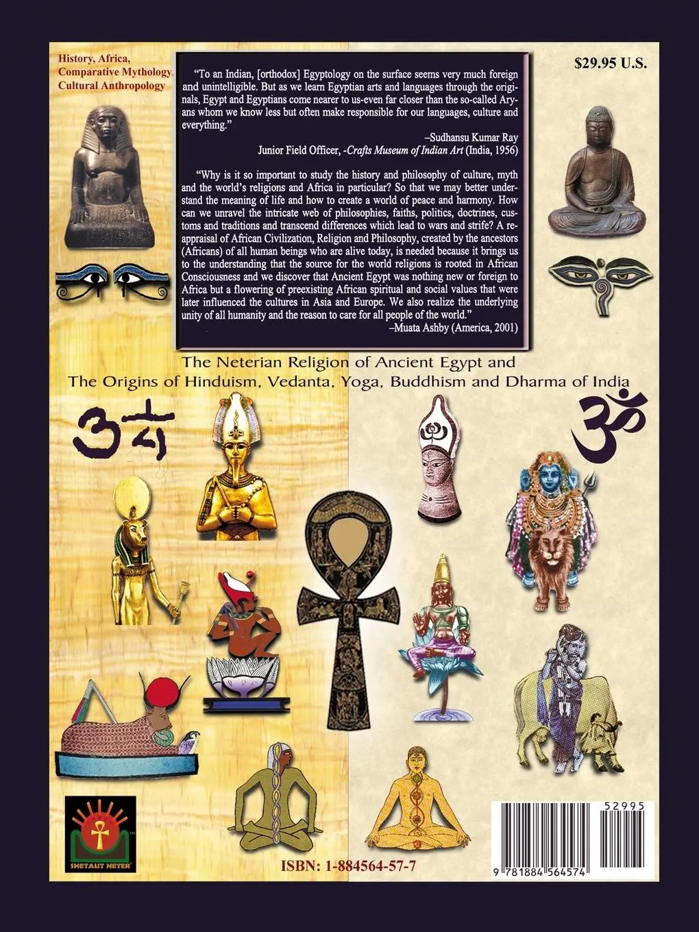 Rückseite: 9781884564574 | Egypt and India | Muata Ashby | Taschenbuch | Kartoniert / Broschiert