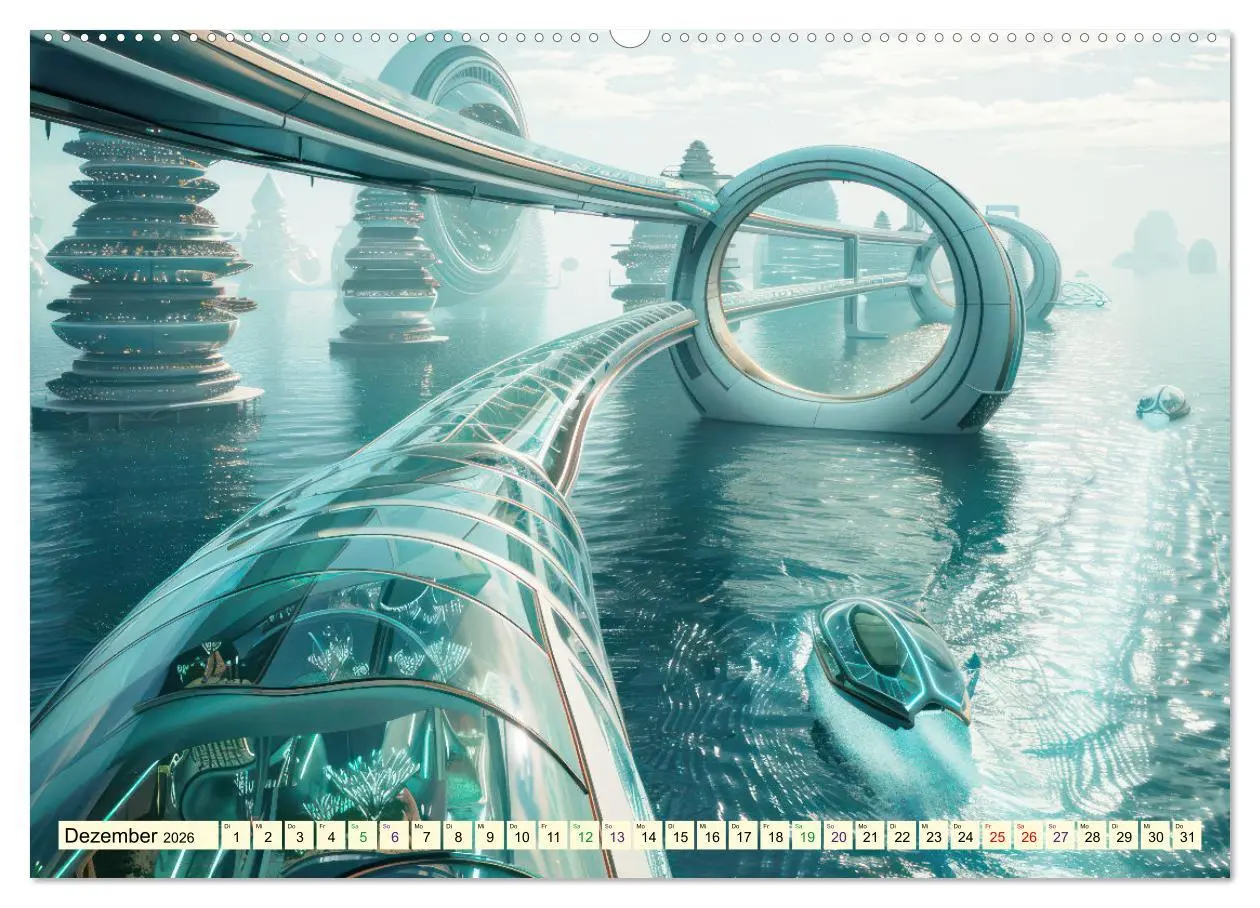 Bild: 9783457434574 | Science-Fiction Wasserwelten (hochwertiger Premium Wandkalender...
