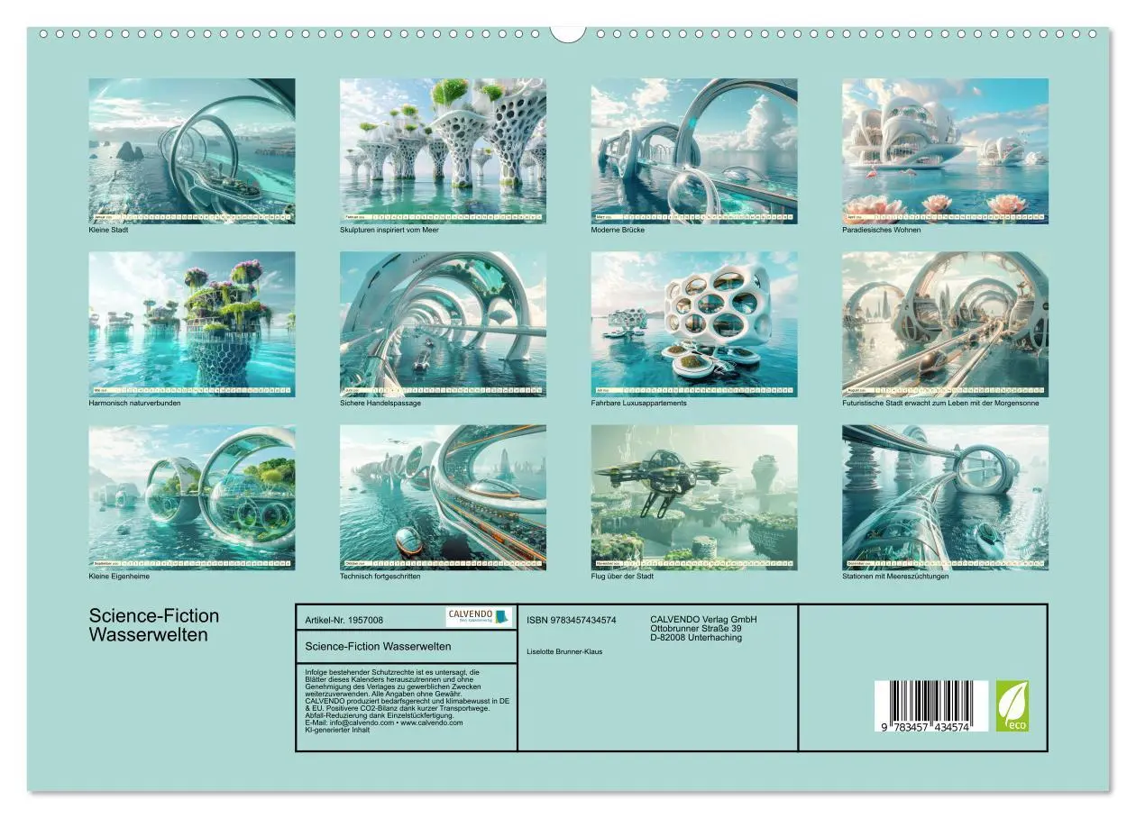 Bild: 9783457434574 | Science-Fiction Wasserwelten (hochwertiger Premium Wandkalender...