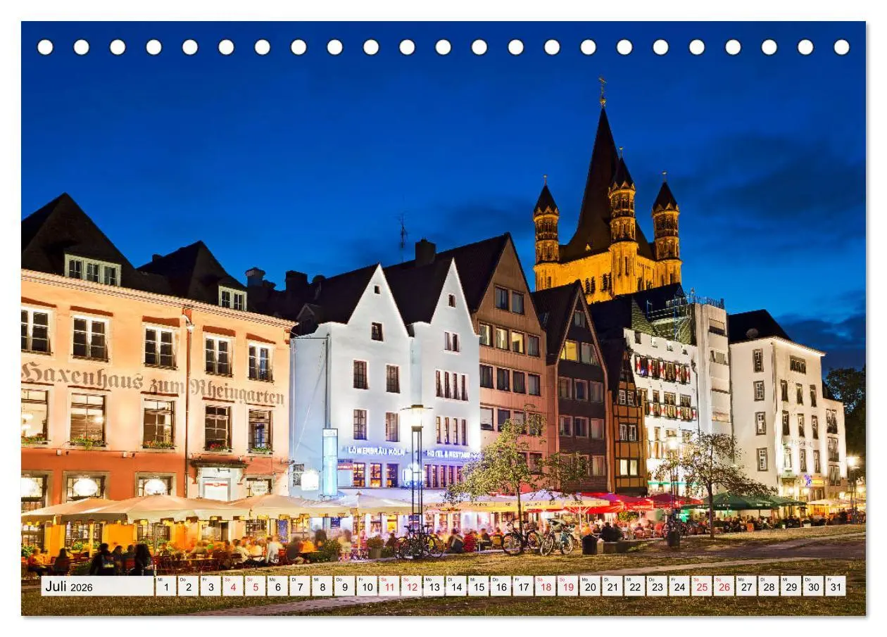 Bild: 9783457744574 | KÖLNER LICHTERZAUBER (Tischkalender 2026 DIN A5 quer), CALVENDO...