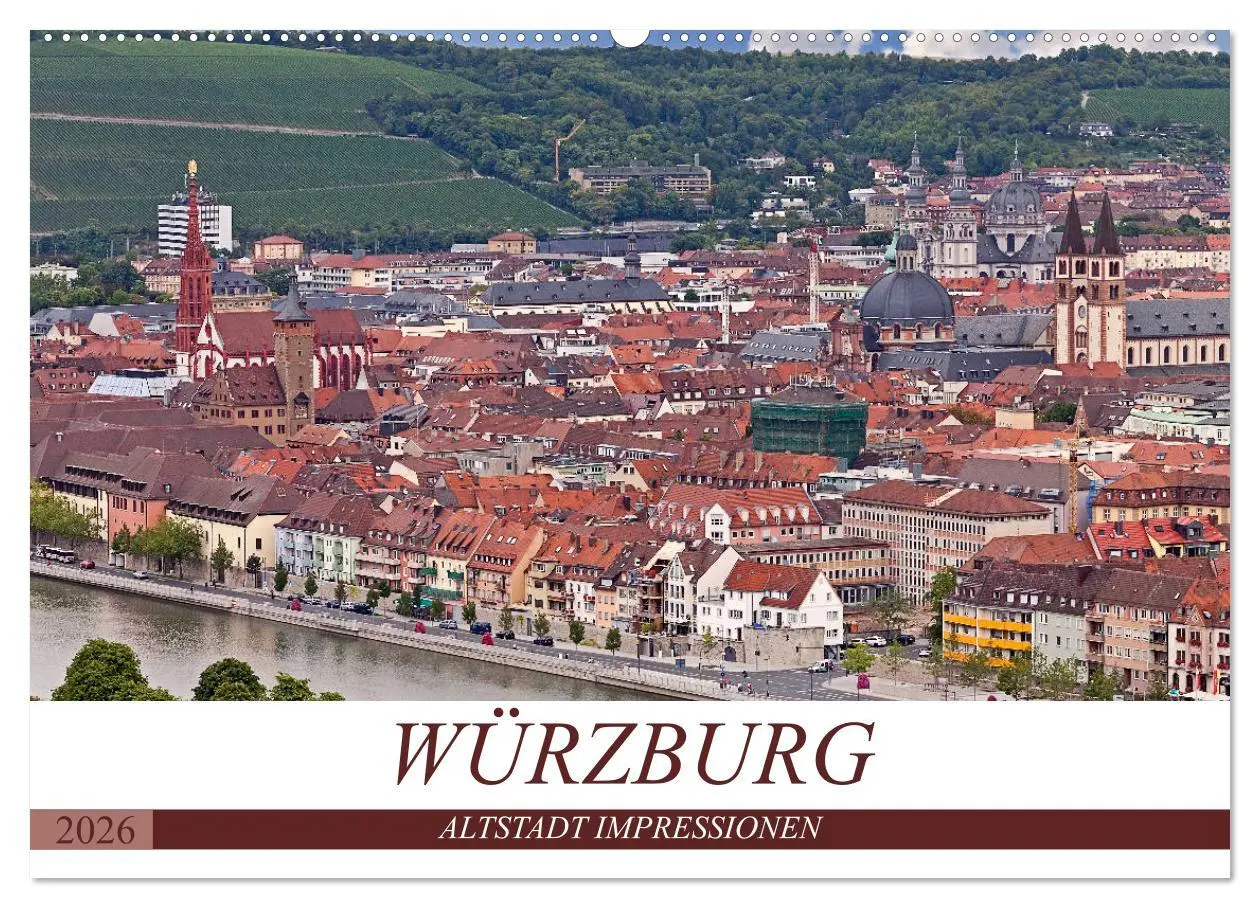 Cover: 9783457814574 | WÜRZBURG - ALTSTADT IMPRESSIONEN (Wandkalender 2026 DIN A2 quer),...