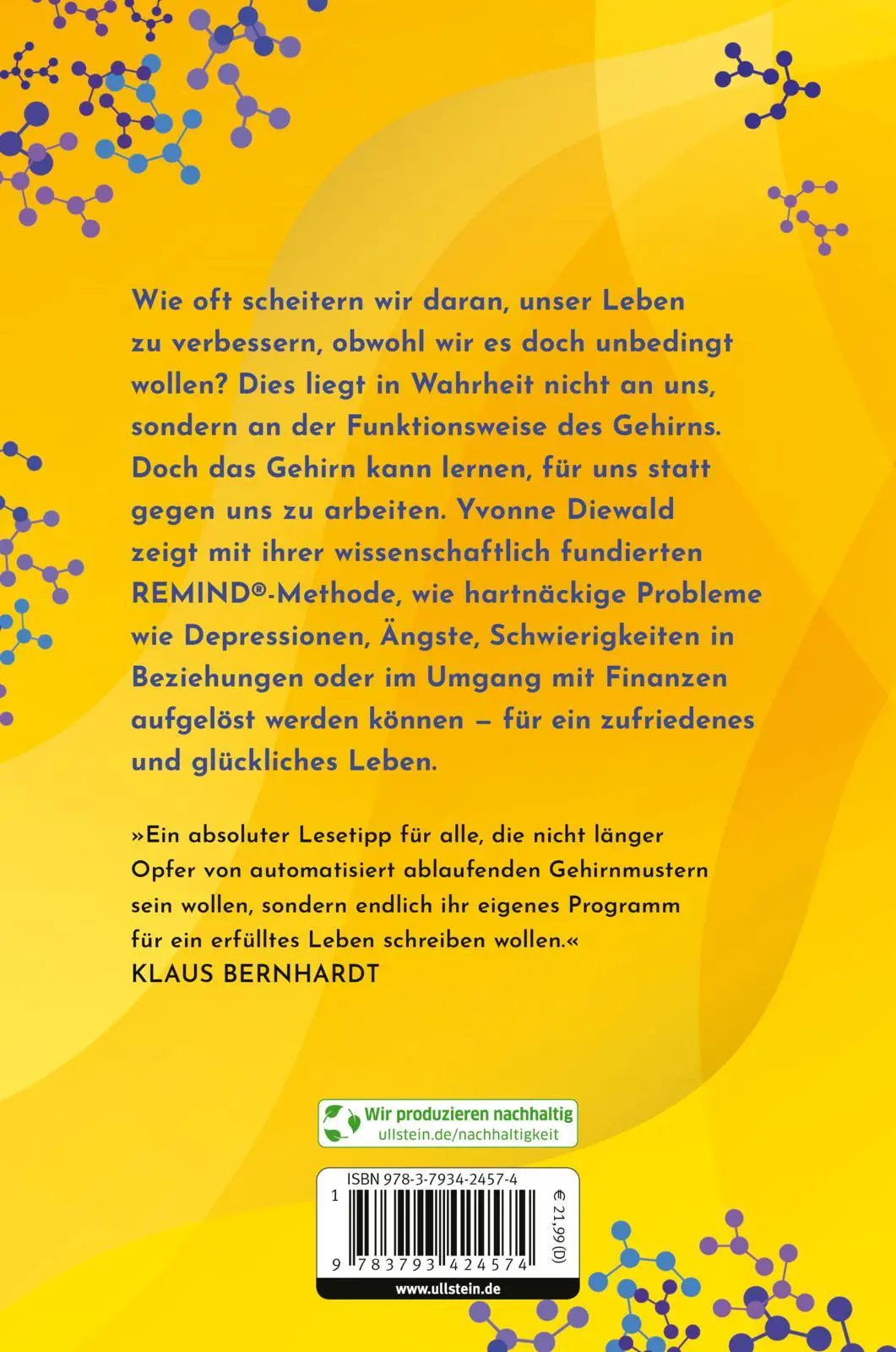 Rückseite: 9783793424574 | REMIND Dein Gehirn kann viel mehr, als du glaubst | Yvonne Diewald
