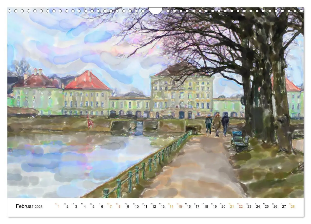 Bild: 9783457734674 | München - Bayerns Landeshauptstadt in Aquarellfarben (Wandkalender...