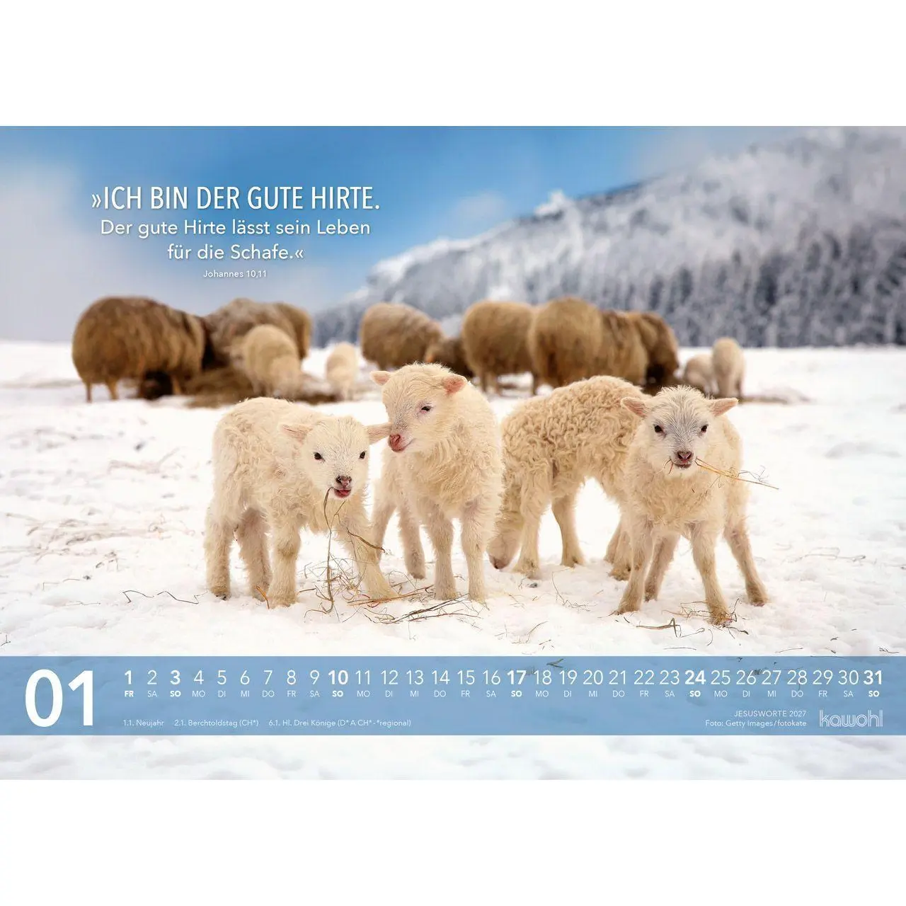 Bild: 9783754804674 | Jesus Worte 2027 | Wegweisende Worte und brillante Bilder | Kalender