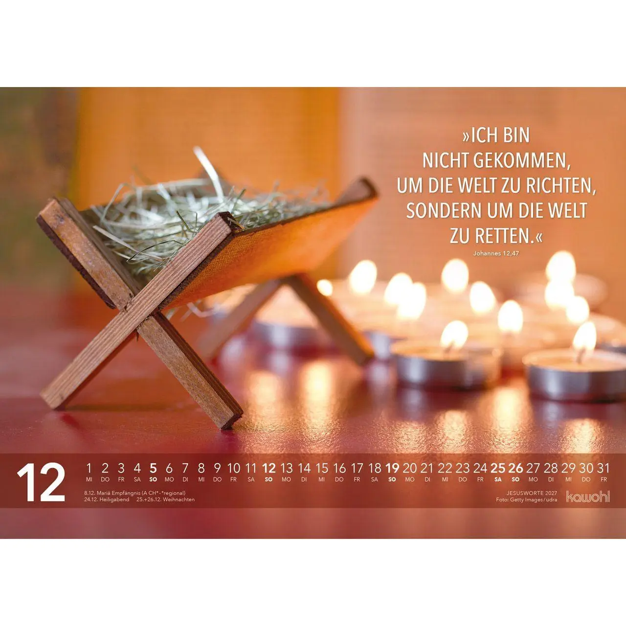 Bild: 9783754804674 | Jesus Worte 2027 | Wegweisende Worte und brillante Bilder | Kalender