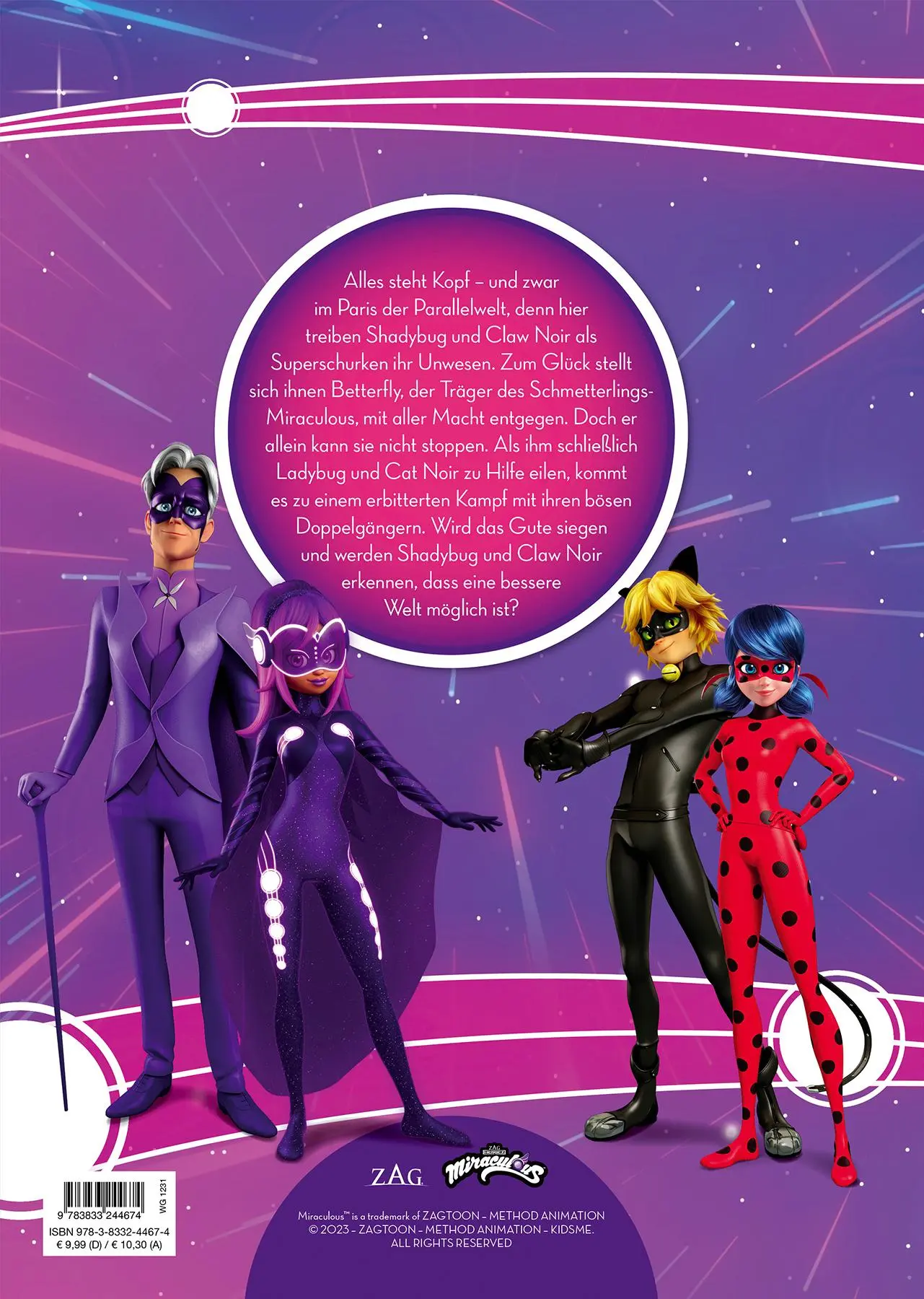 Rückseite: 9783833244674 | Miraculous: Die Abenteuer von Shadybug und Claw Noir in Paris | Weber