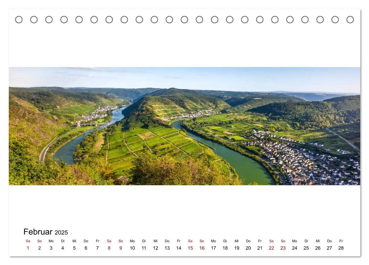Bild: 9783435184774 | Mosel im Panorama (Tischkalender 2025 DIN A5 quer), CALVENDO...