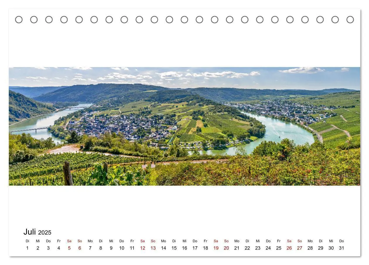 Bild: 9783435184774 | Mosel im Panorama (Tischkalender 2025 DIN A5 quer), CALVENDO...