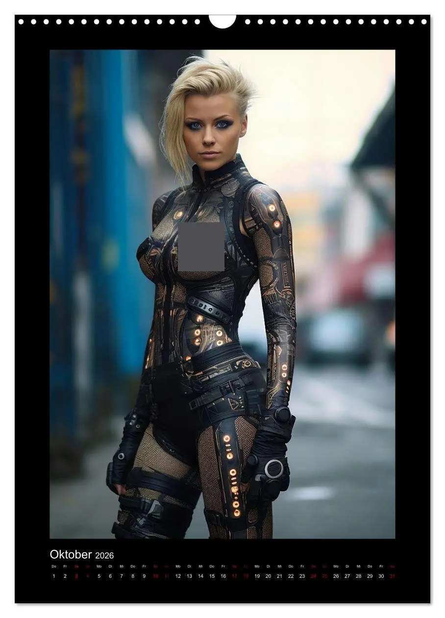 Bild: 9783516294774 | Cybergirls (Wandkalender 2026 DIN A3 hoch), CALVENDO Monatskalender