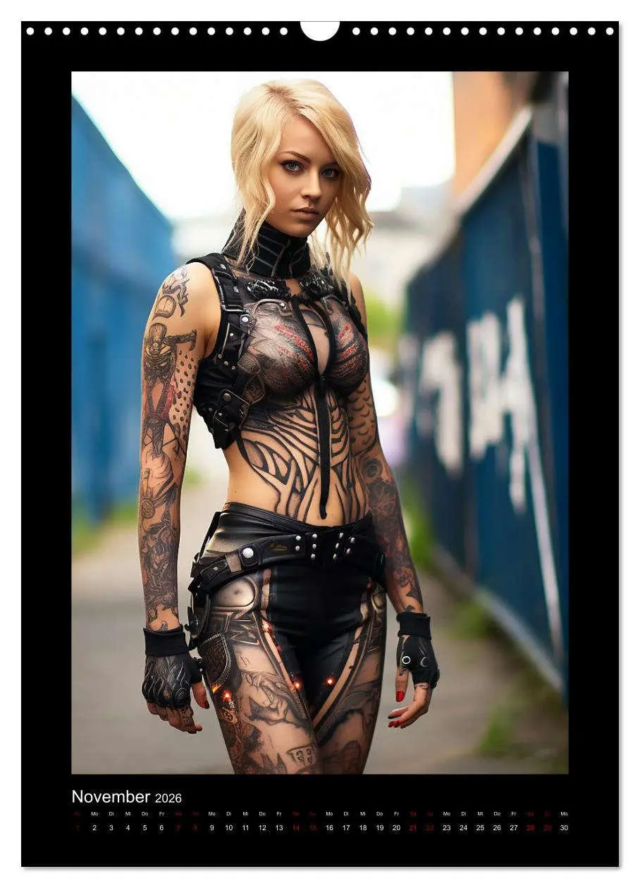Bild: 9783516294774 | Cybergirls (Wandkalender 2026 DIN A3 hoch), CALVENDO Monatskalender