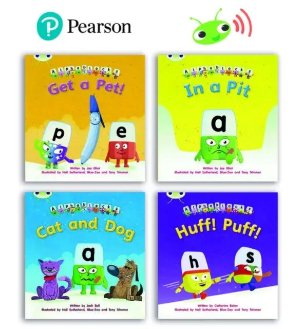Cover: 9781292414874 | Learn to Read at Home with Bug Club Phonics Alphablocks: Phase 2 -...