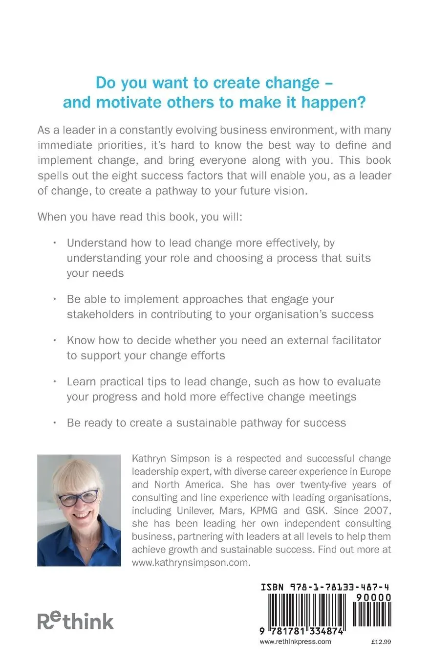 Rückseite: 9781781334874 | Leading for Change | How to thrive in uncertain times | Simpson | Buch