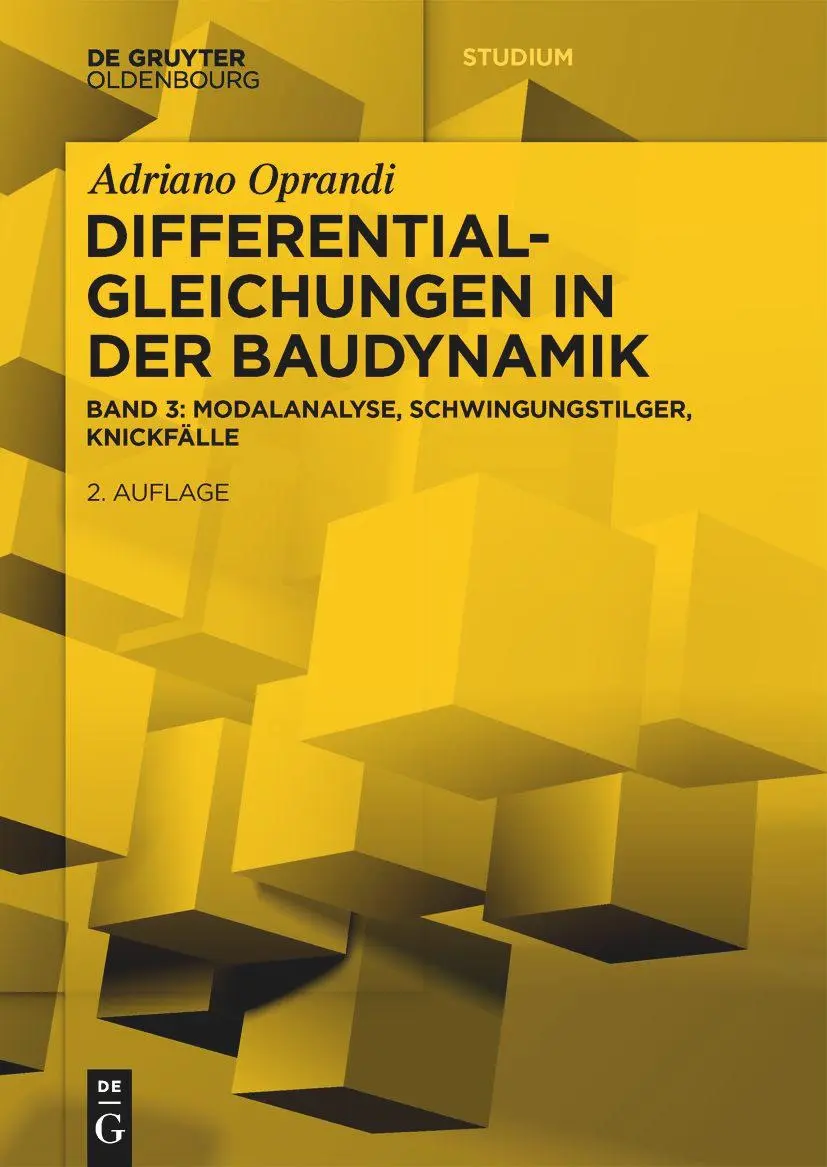 Cover: 9783111344874 | Differentialgleichungen in der Baudynamik | Adriano Oprandi | Buch