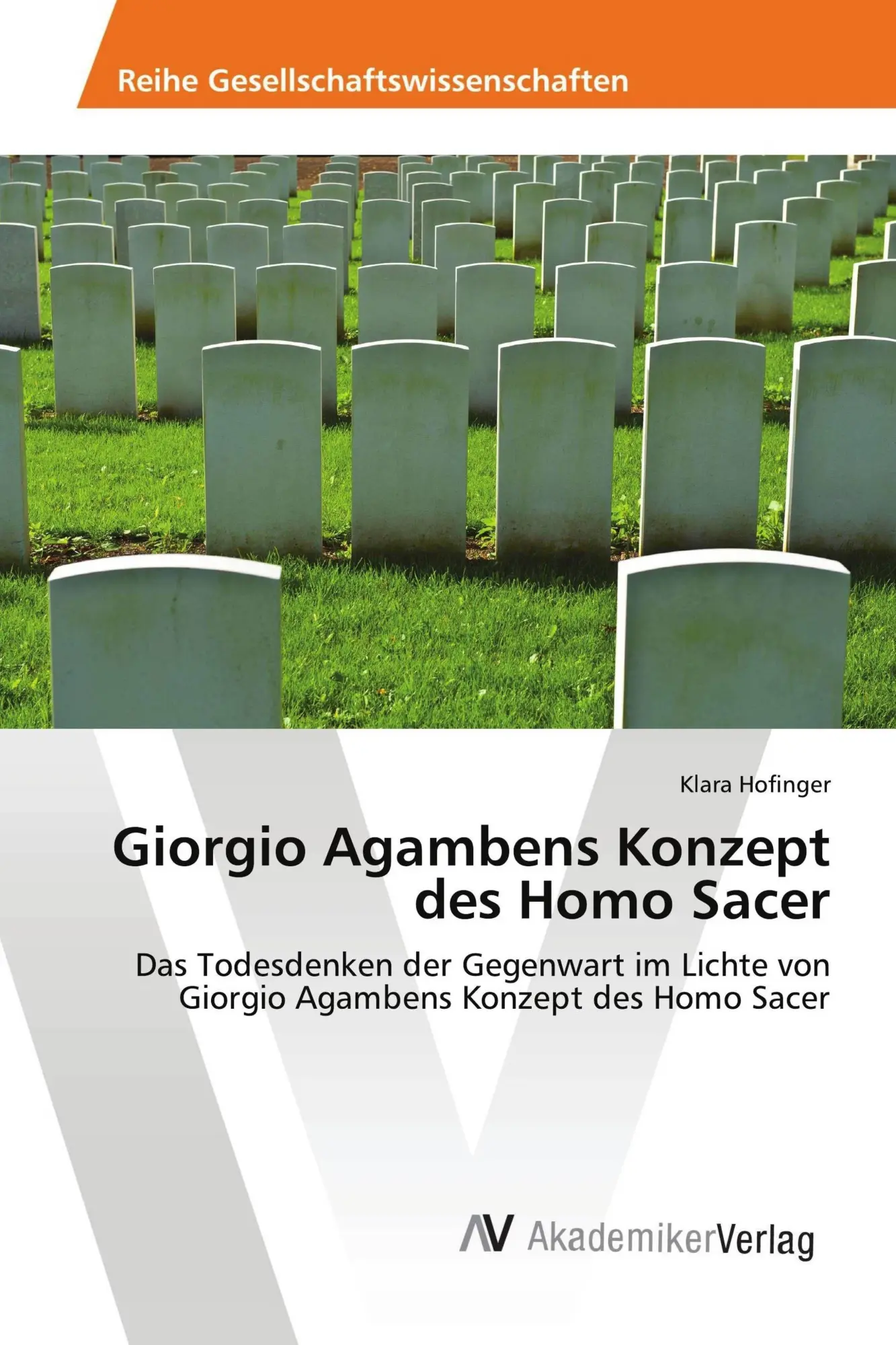 Cover: 9783330514874 | Giorgio Agambens Konzept des Homo Sacer | Klara Hofinger | Taschenbuch