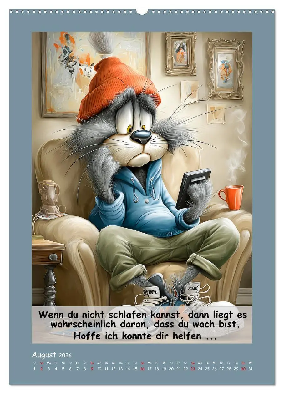 Bild: 9783516734874 | Kratzige Kerle. Trockener Katzenhumor vom Feinsten (Wandkalender...