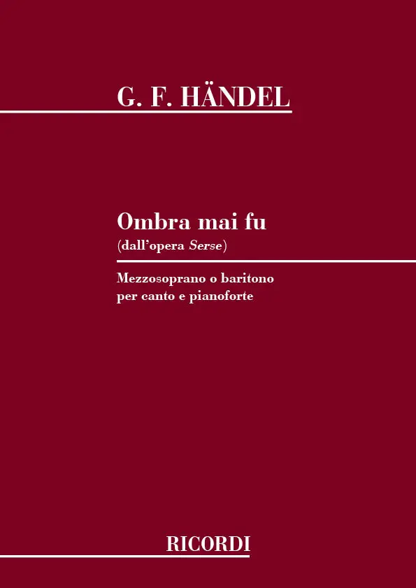 Cover: 9790041274874 | Ombra mai fu (dall' opera Serse) | Georg Friedrich Händel | Buch