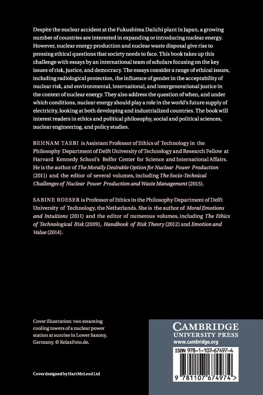 Rückseite: 9781107674974 | The Ethics of Nuclear Energy | Behnam Taebi (u. a.) | Taschenbuch
