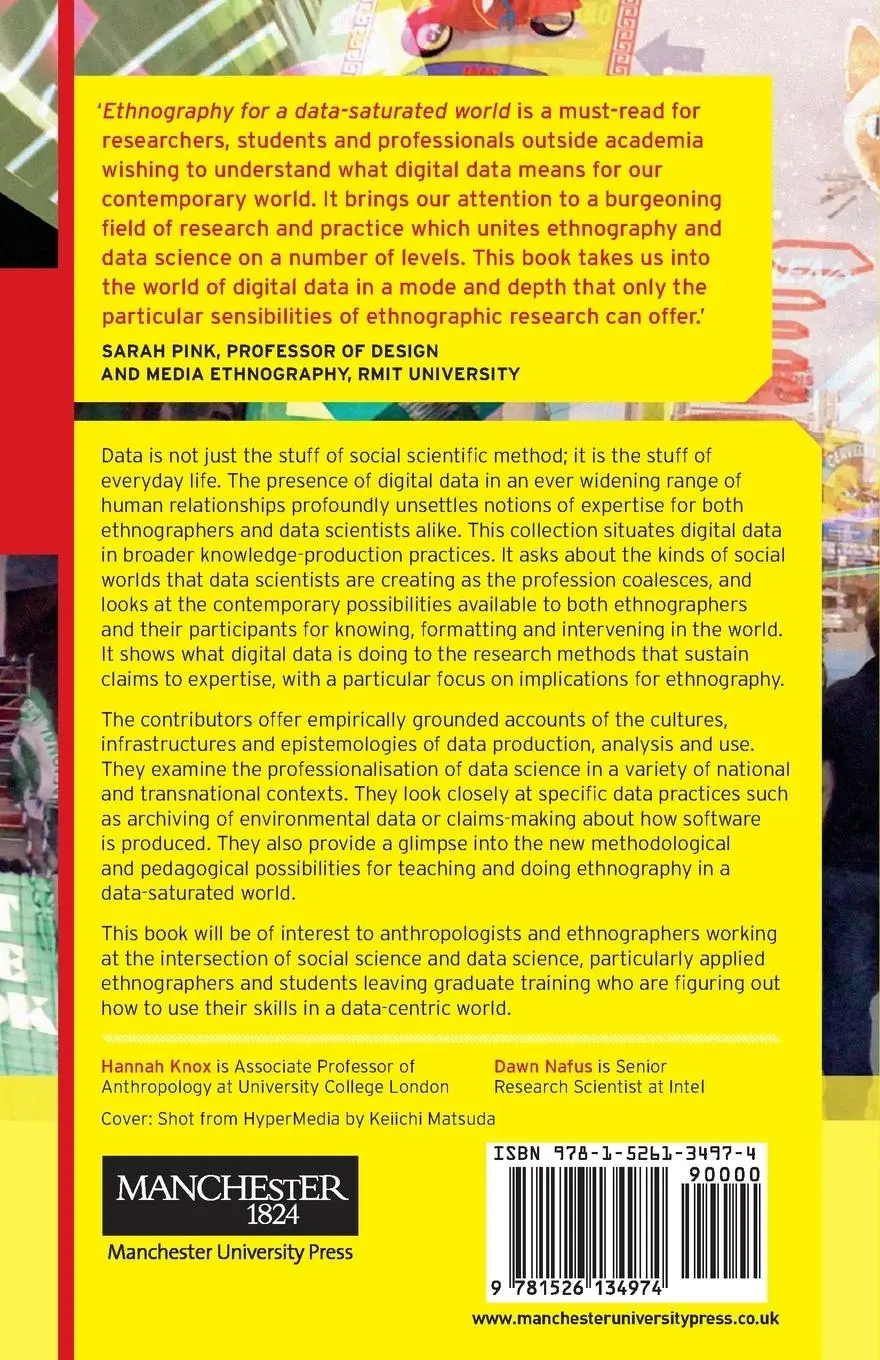 Rückseite: 9781526134974 | Ethnography for a data-saturated world | Hannah Knox (u. a.) | Buch
