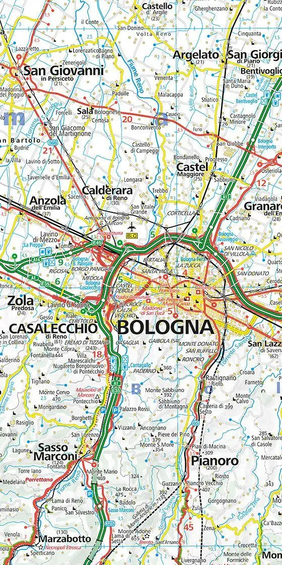 Bild: 9783259014974 | Kümmerly+Frey Regional-Strassenkarte 7 Emilia Romagna 1:200.000 | AG