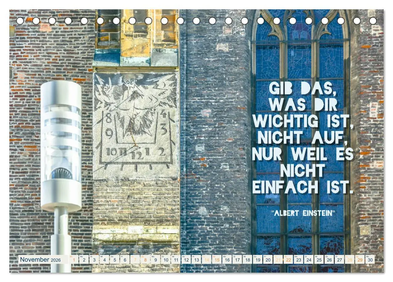 Bild: 9783457564974 | Ulmer Ansichten mit Zitaten von Albert Einstein (Tischkalender 2026...