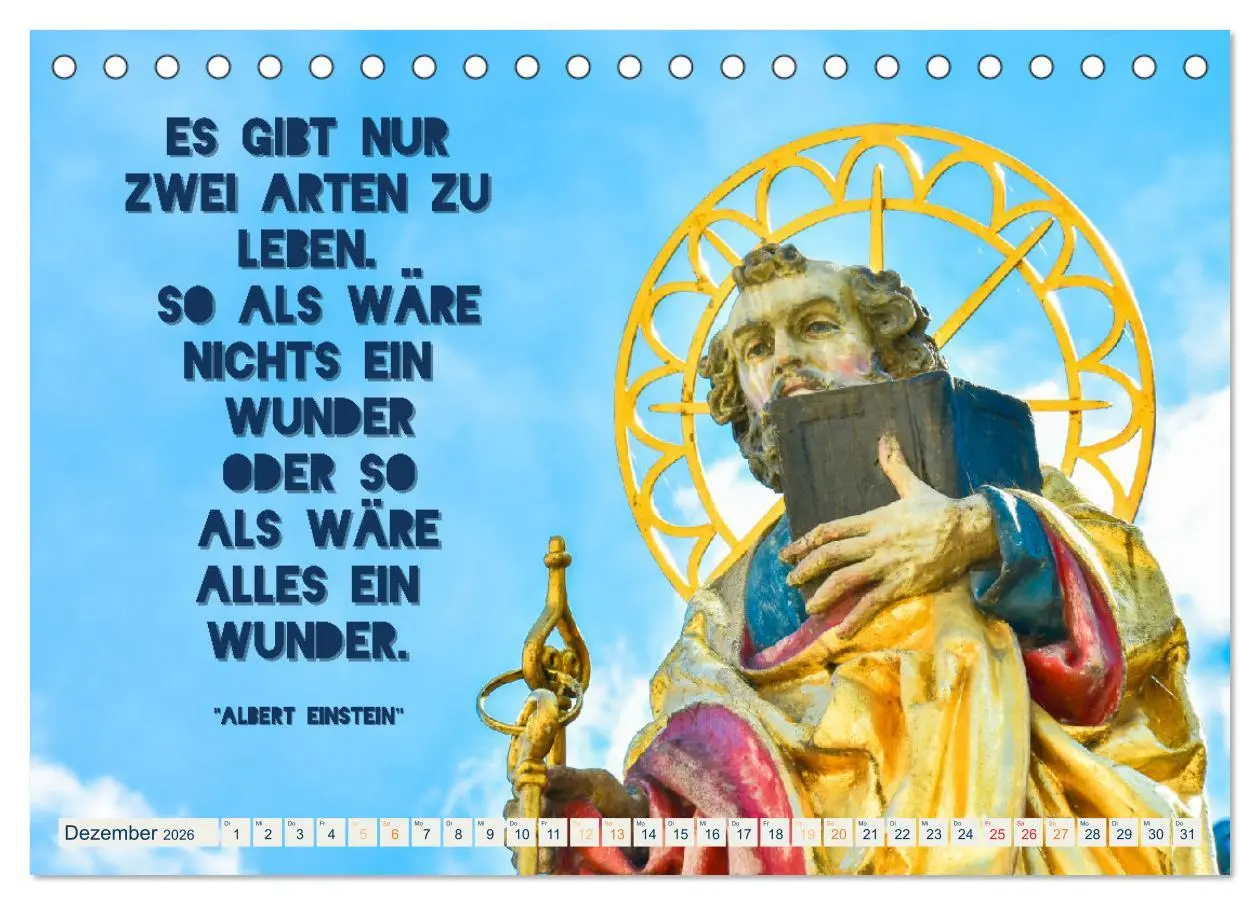 Bild: 9783457564974 | Ulmer Ansichten mit Zitaten von Albert Einstein (Tischkalender 2026...