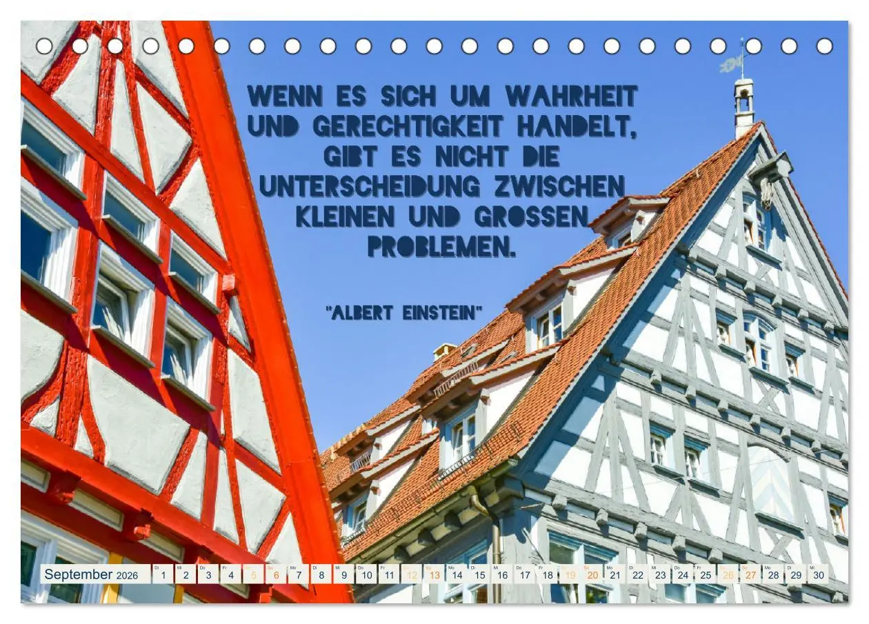 Bild: 9783457564974 | Ulmer Ansichten mit Zitaten von Albert Einstein (Tischkalender 2026...