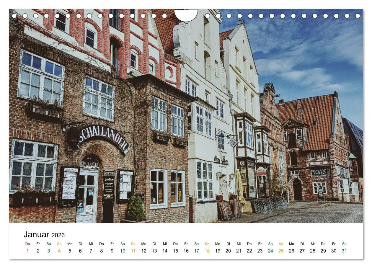 Bild: 9783457634974 | Lüneburg (Wandkalender 2026 DIN A4 quer), CALVENDO Monatskalender