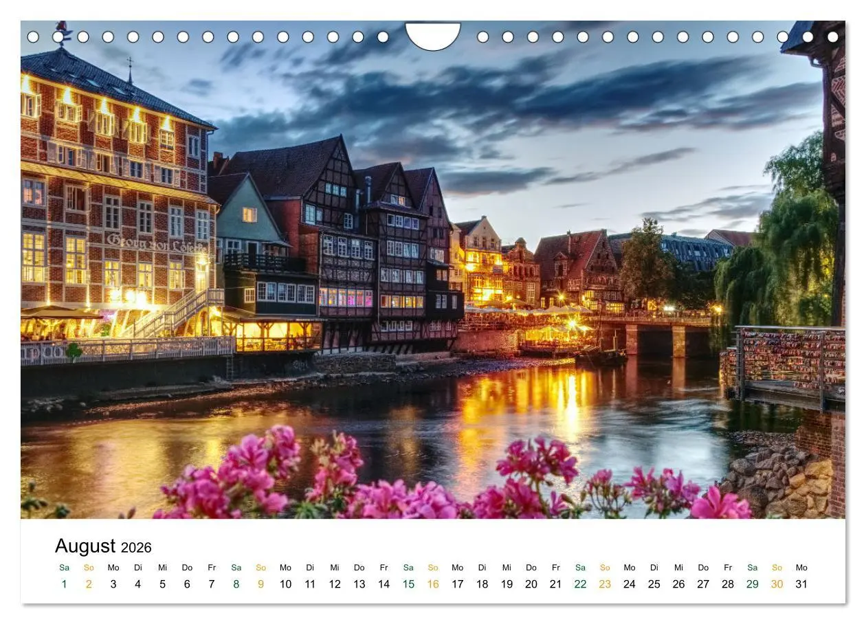 Bild: 9783457634974 | Lüneburg (Wandkalender 2026 DIN A4 quer), CALVENDO Monatskalender