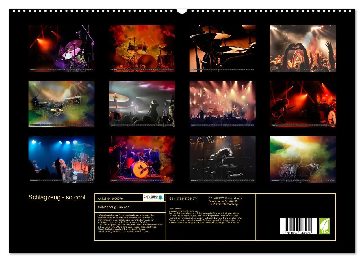 Bild: 9783457944974 | Schlagzeug - so cool (hochwertiger Premium Wandkalender 2026 DIN A2...