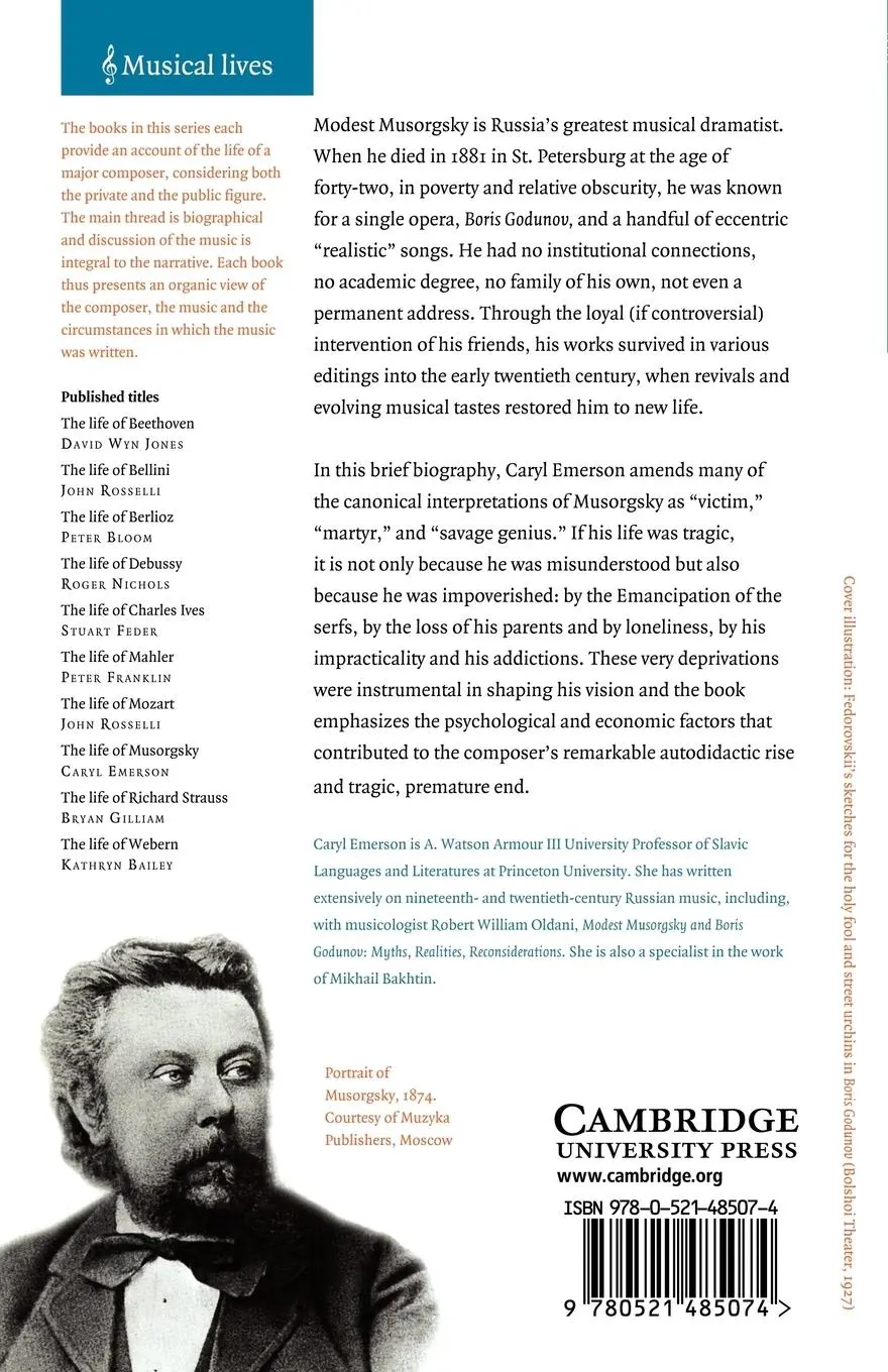 Rückseite: 9780521485074 | The Life of Musorgsky | Caryl Emerson | Taschenbuch | Buch | Englisch