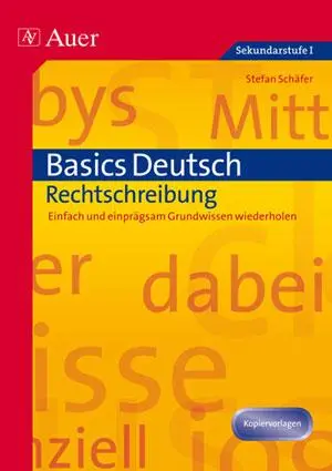 Cover: 9783403065074 | Basics Deutsch: Rechtschreibung | Stefan Schäfer | Broschüre | 56 S.