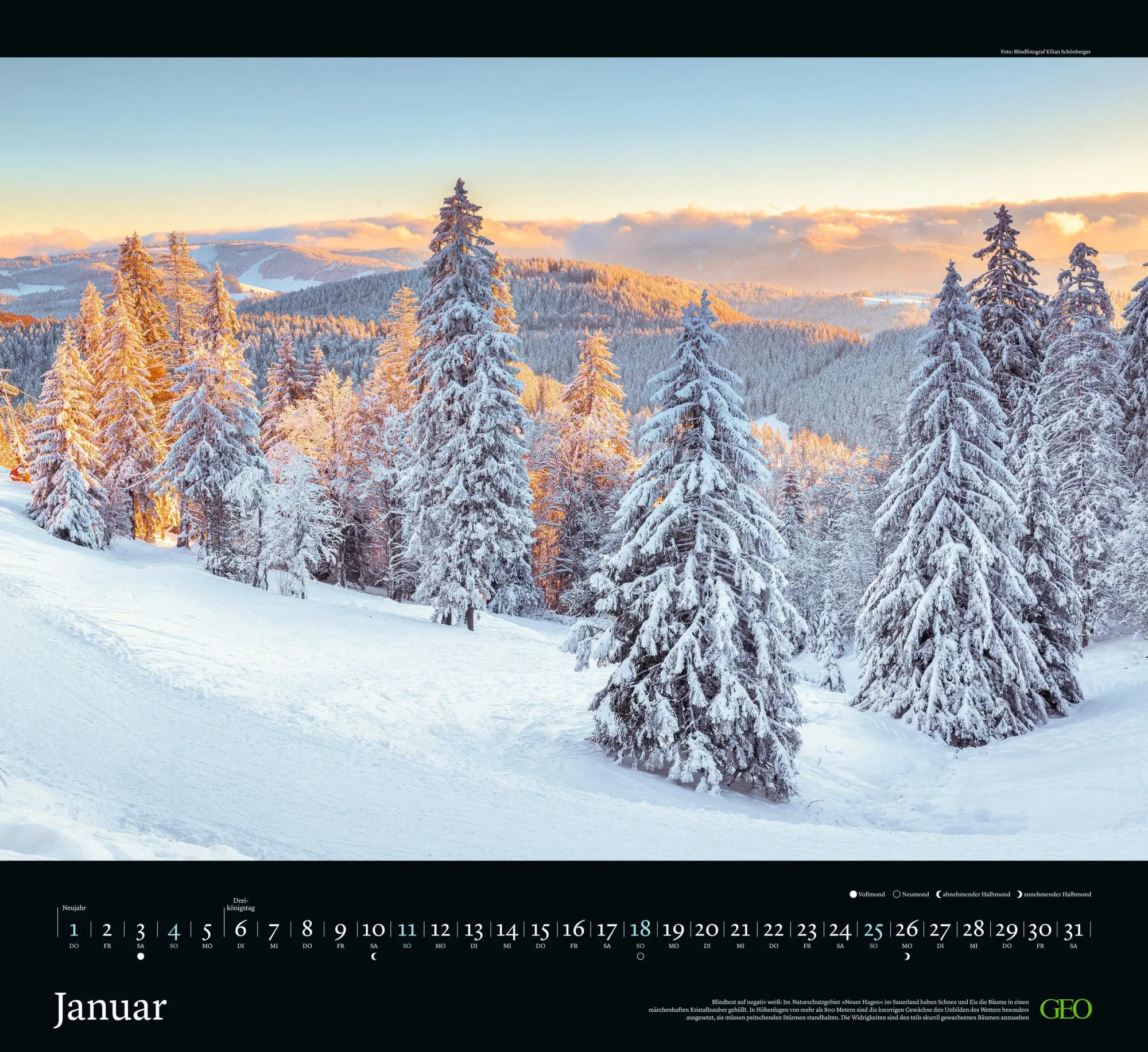 Bild: 4069095005174 | GEO Naturwunder Deutschland 2026 - Wandkalender im Format 60 x 55