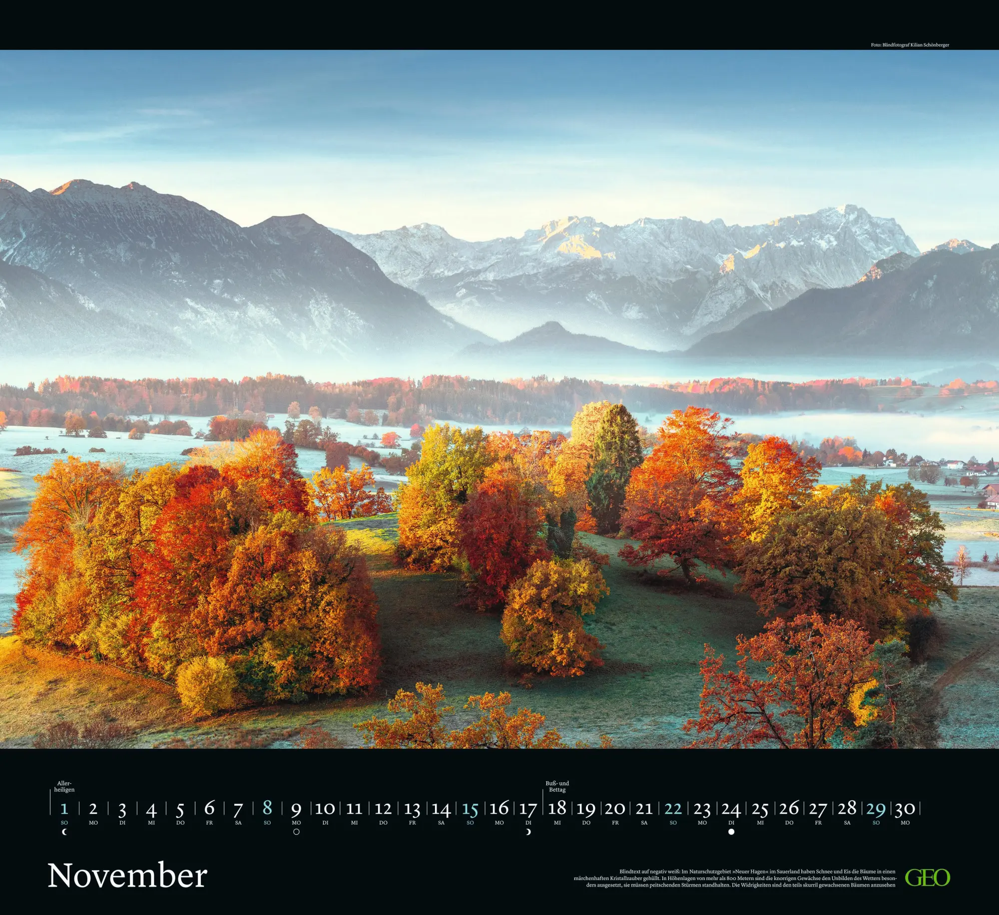 Bild: 4069095005174 | GEO Naturwunder Deutschland 2026 - Wandkalender im Format 60 x 55